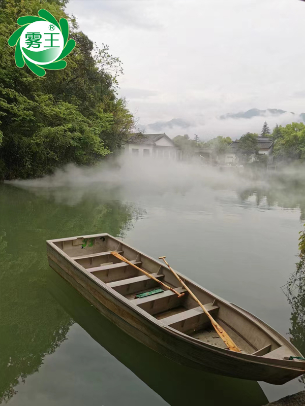 通天河景区湖面“欧陆注册”雾森景观系统—以雾为魂、与水相伴